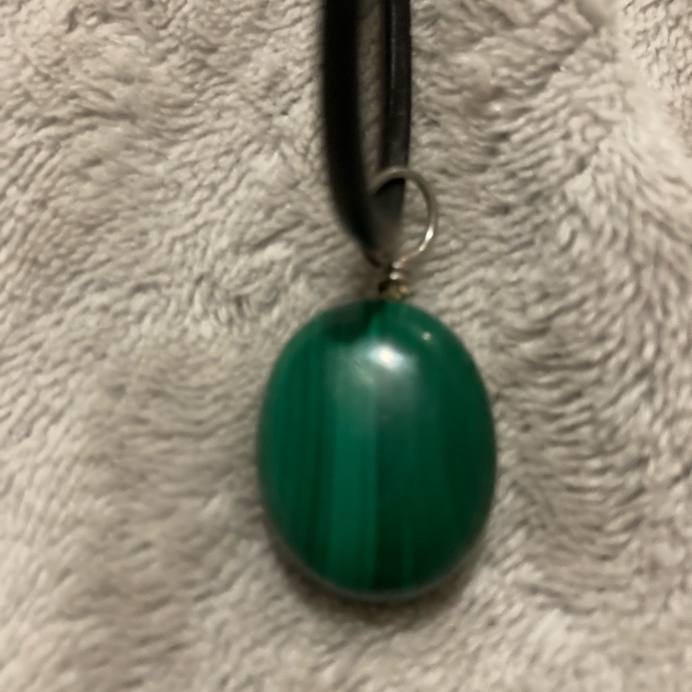 Malachite Necklace.  Only worn once.  EUC